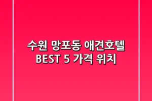 수원 망포동 애견호텔 BEST 5 가격 위치