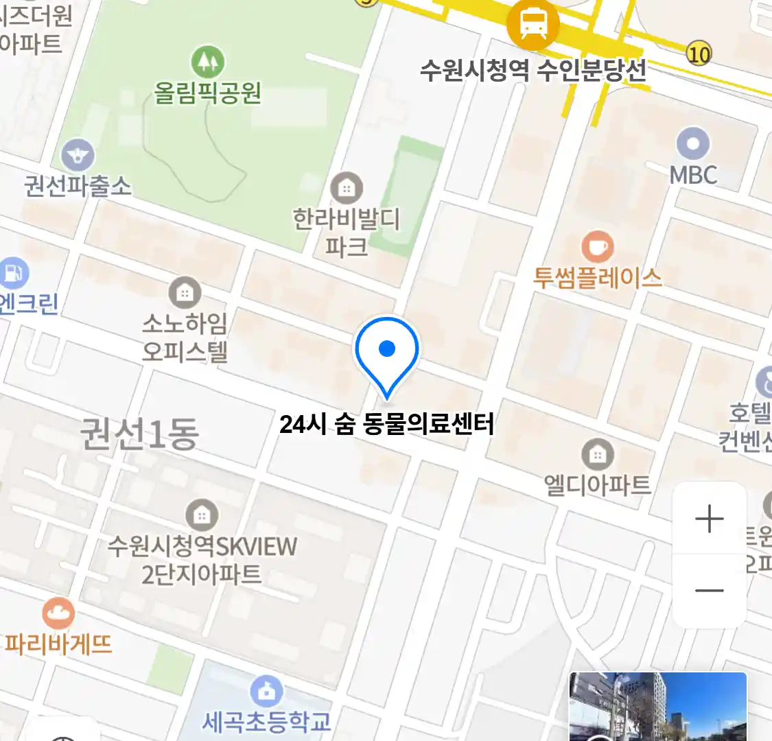24시 숨 동물의료센터