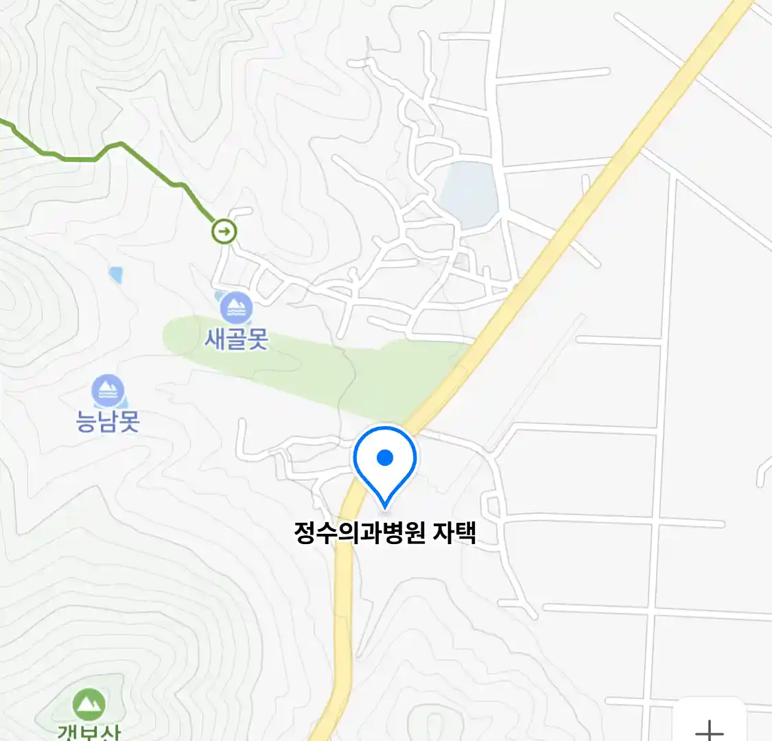 정수의과병원 자택 위치