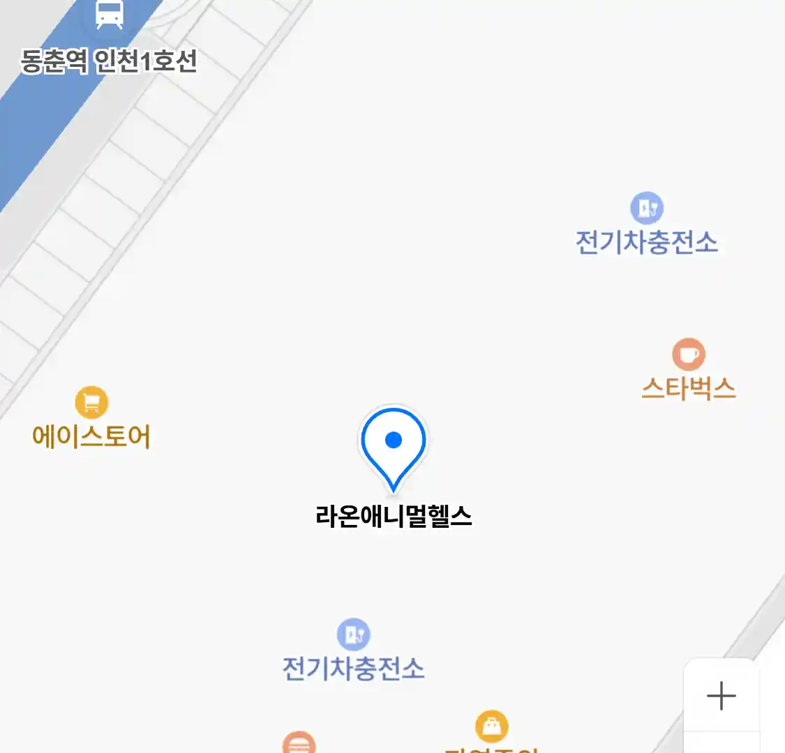 라온애니멀헬스 위치