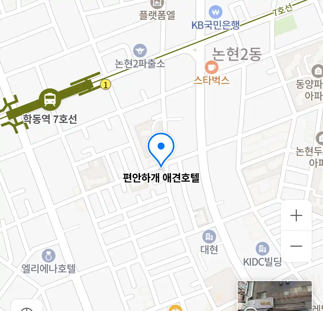 편안하개 애견호텔 위치
