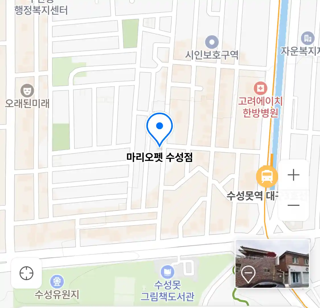 마리오펫 수성점 위치