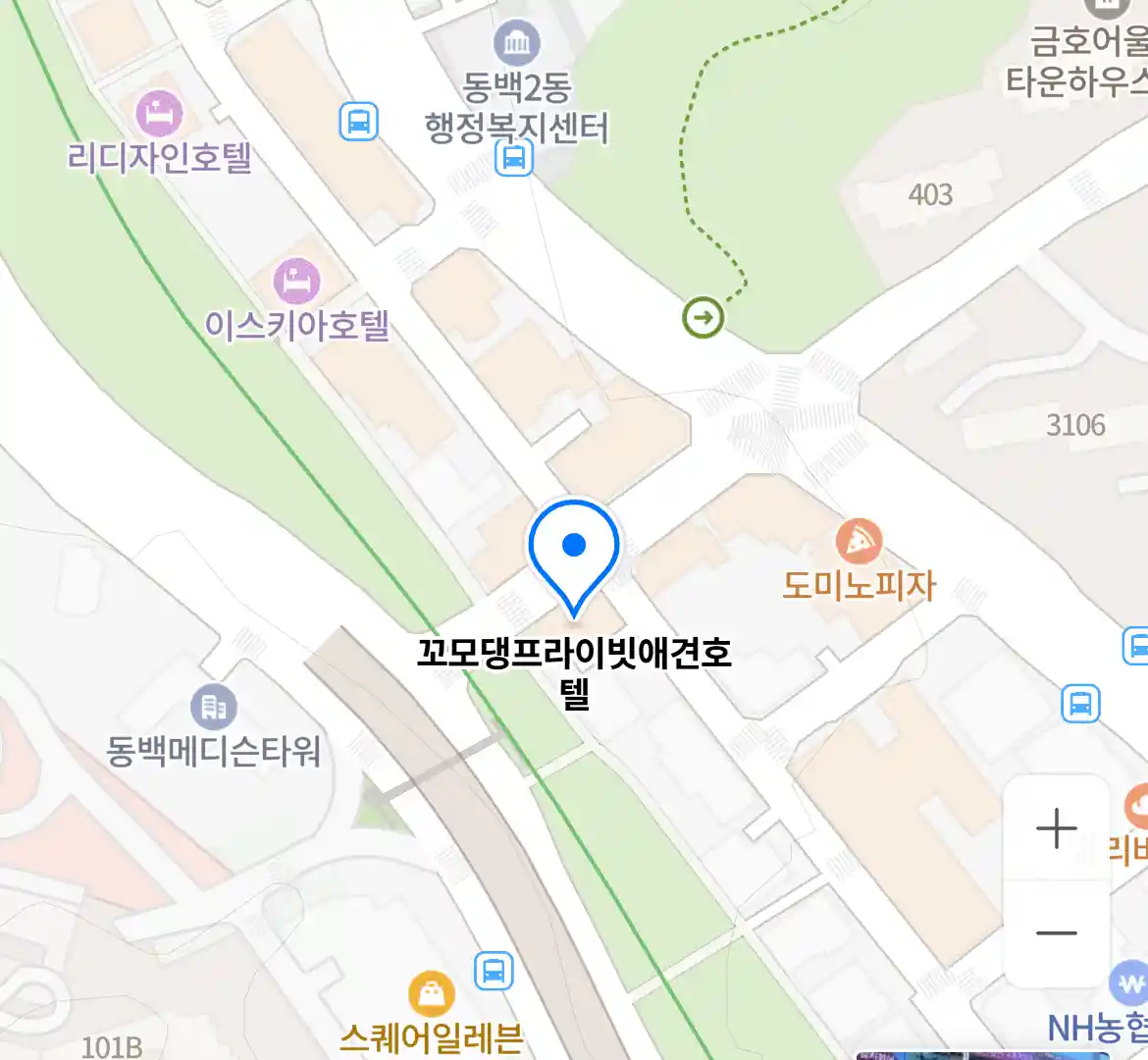 꼬모댕프라이빗애견호텔 위치