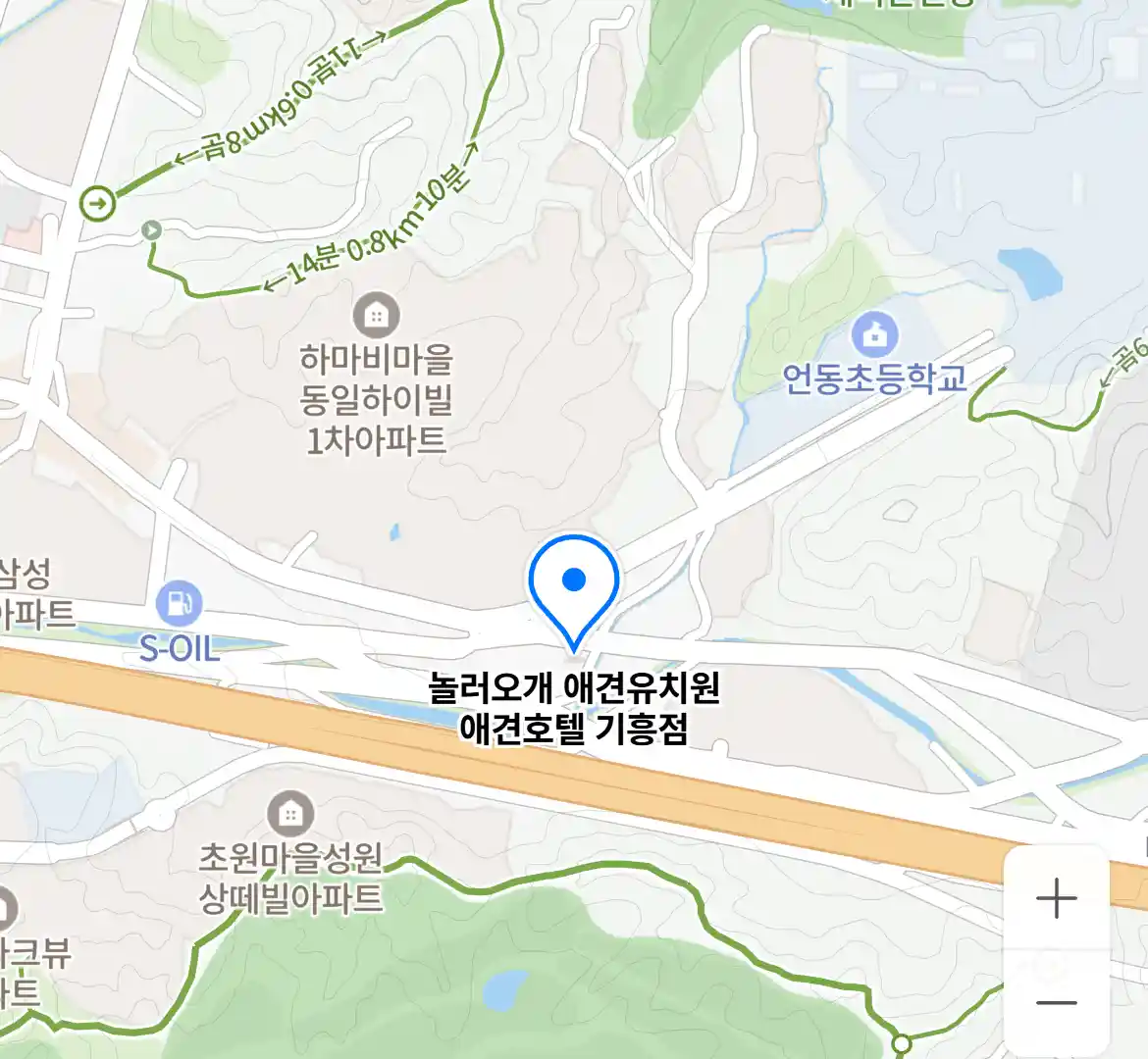놀러오개 애견유치원 애견호텔 기흥점 위치