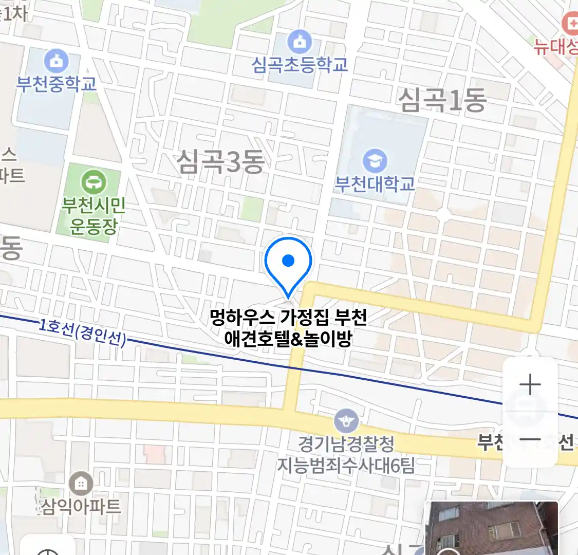 멍하우스 가정집 부천 애견호텔&놀이방 위치