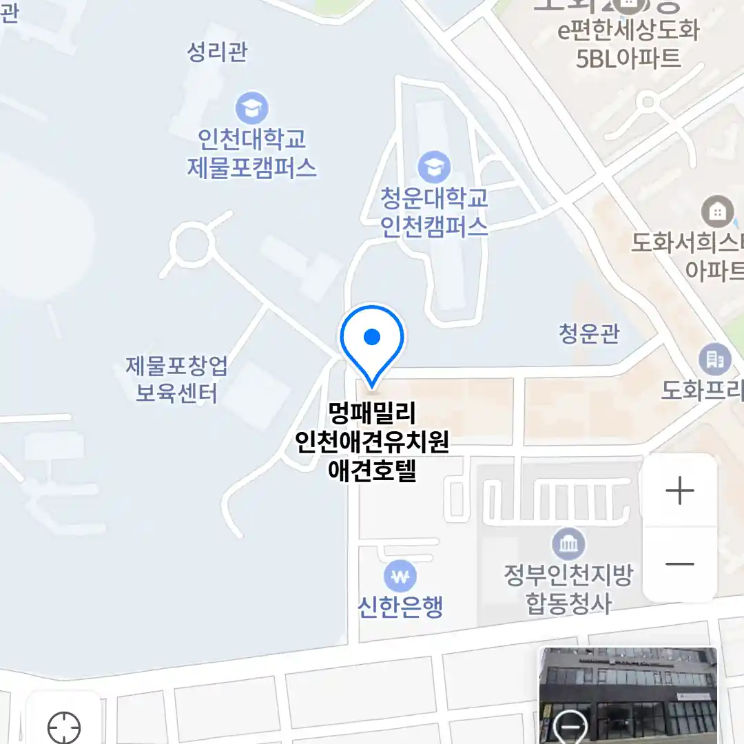 멍패밀리 인천애견유치원 애견호텔 위치