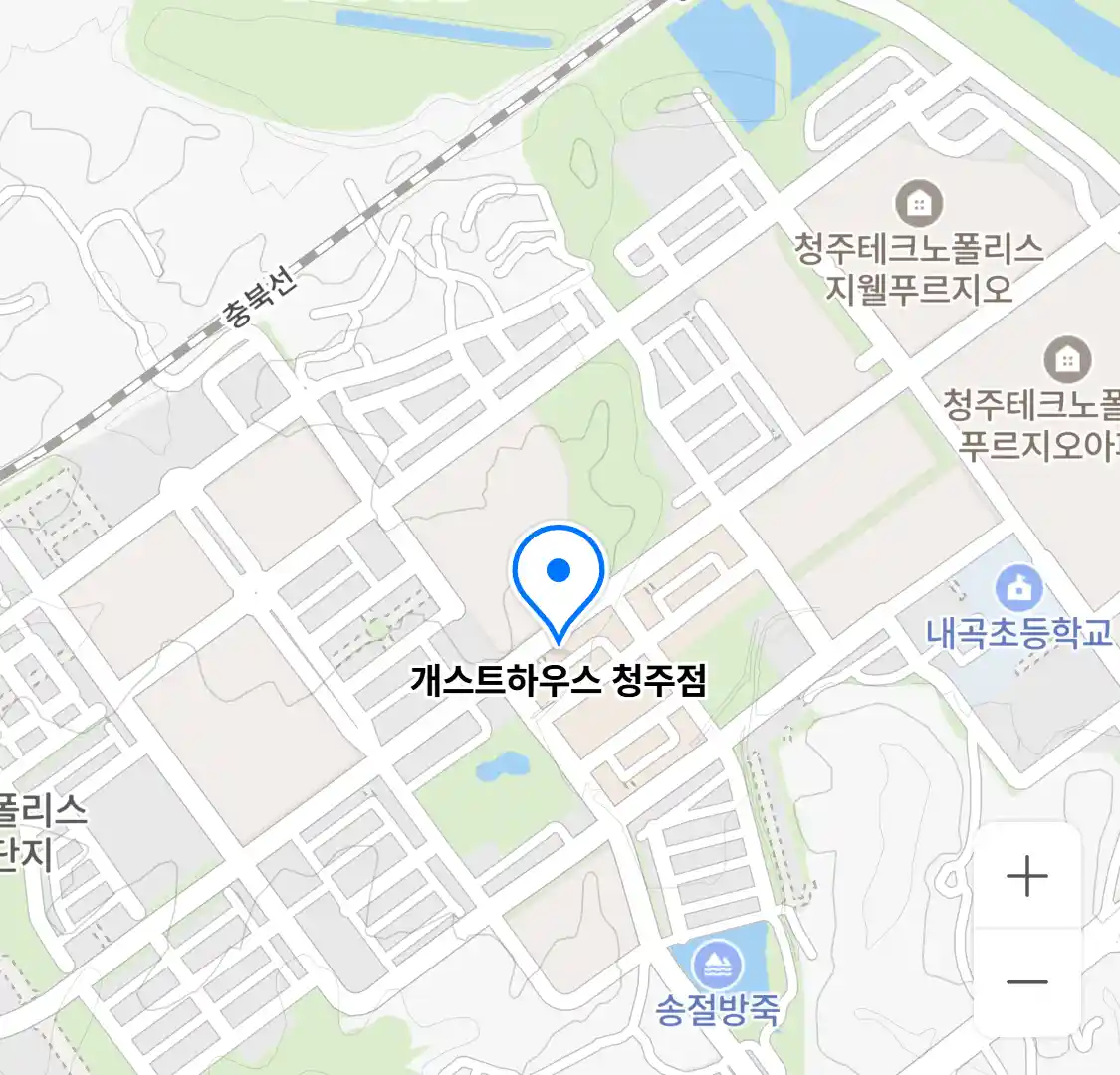 개스트하우스 청주점 위치