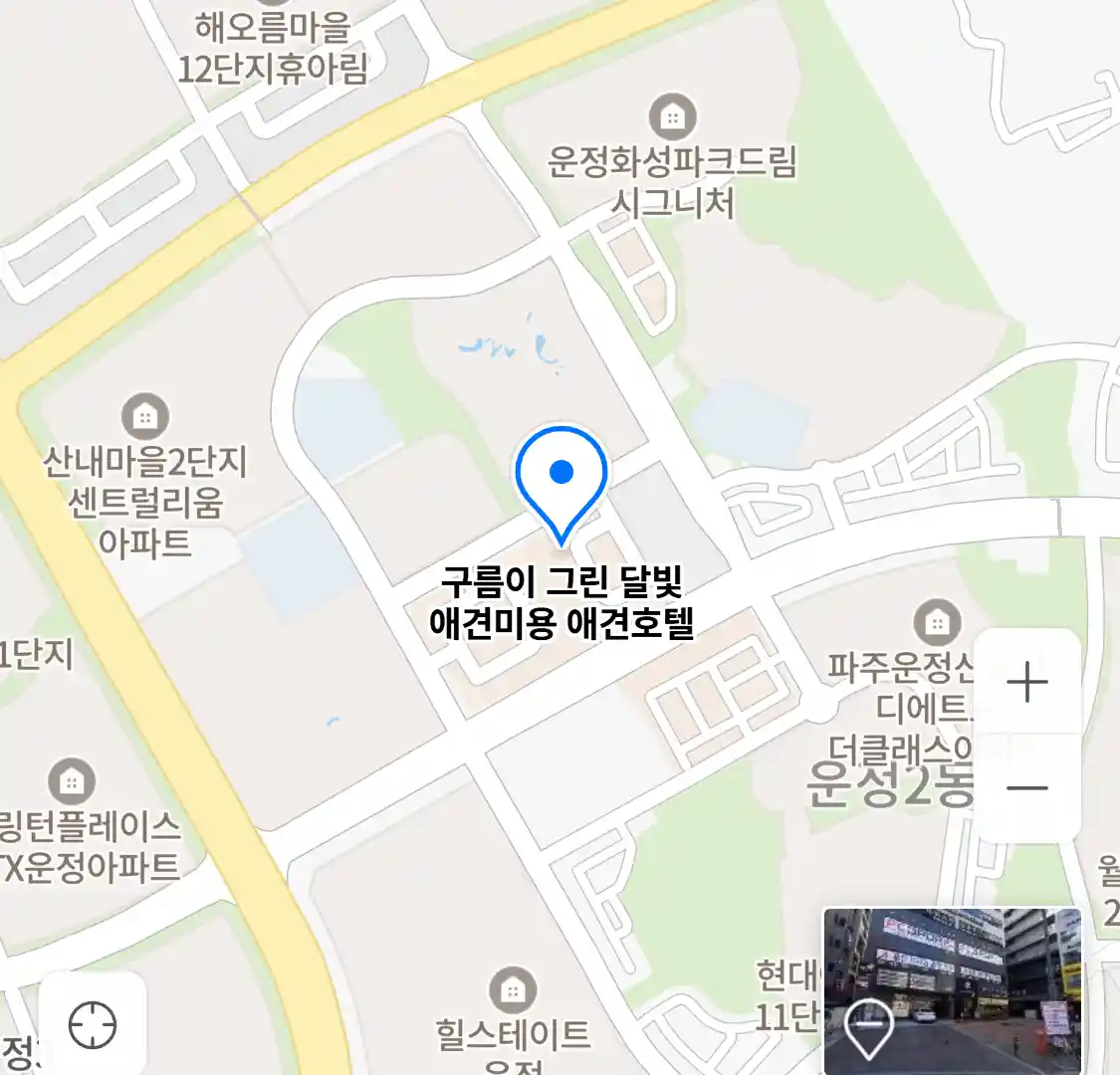 구름이 그린 달빛 애견미용 애견호텔 위치