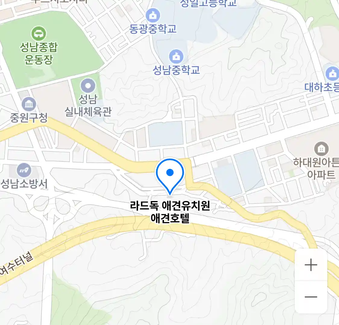 라드독 애견유치원 애견호텔 위치