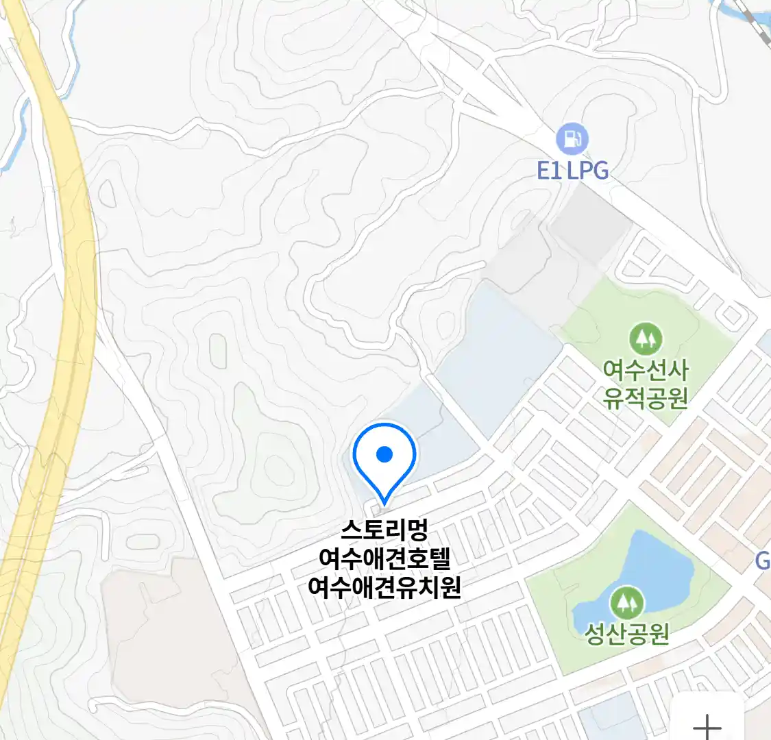 스토리멍 여수애견호텔 여수애견유치원 위치
