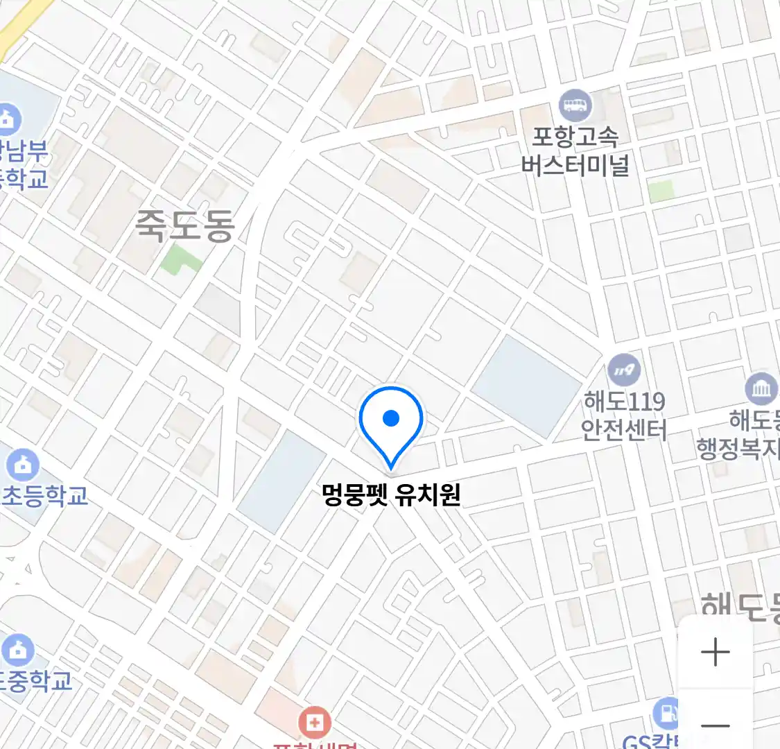 멍뭉펫 유치원 위치