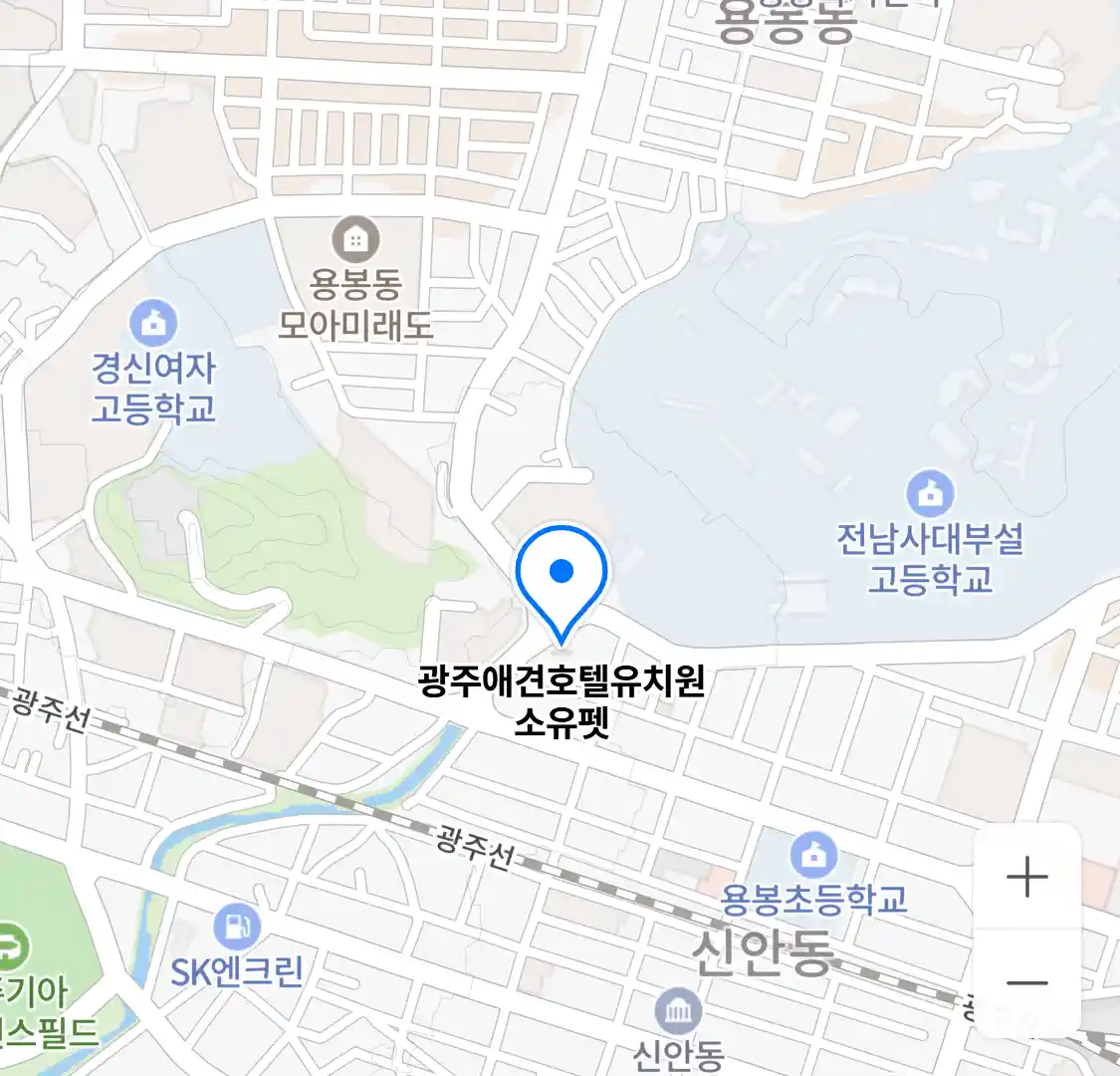 광주애견호텔유치원 소유펫 위치