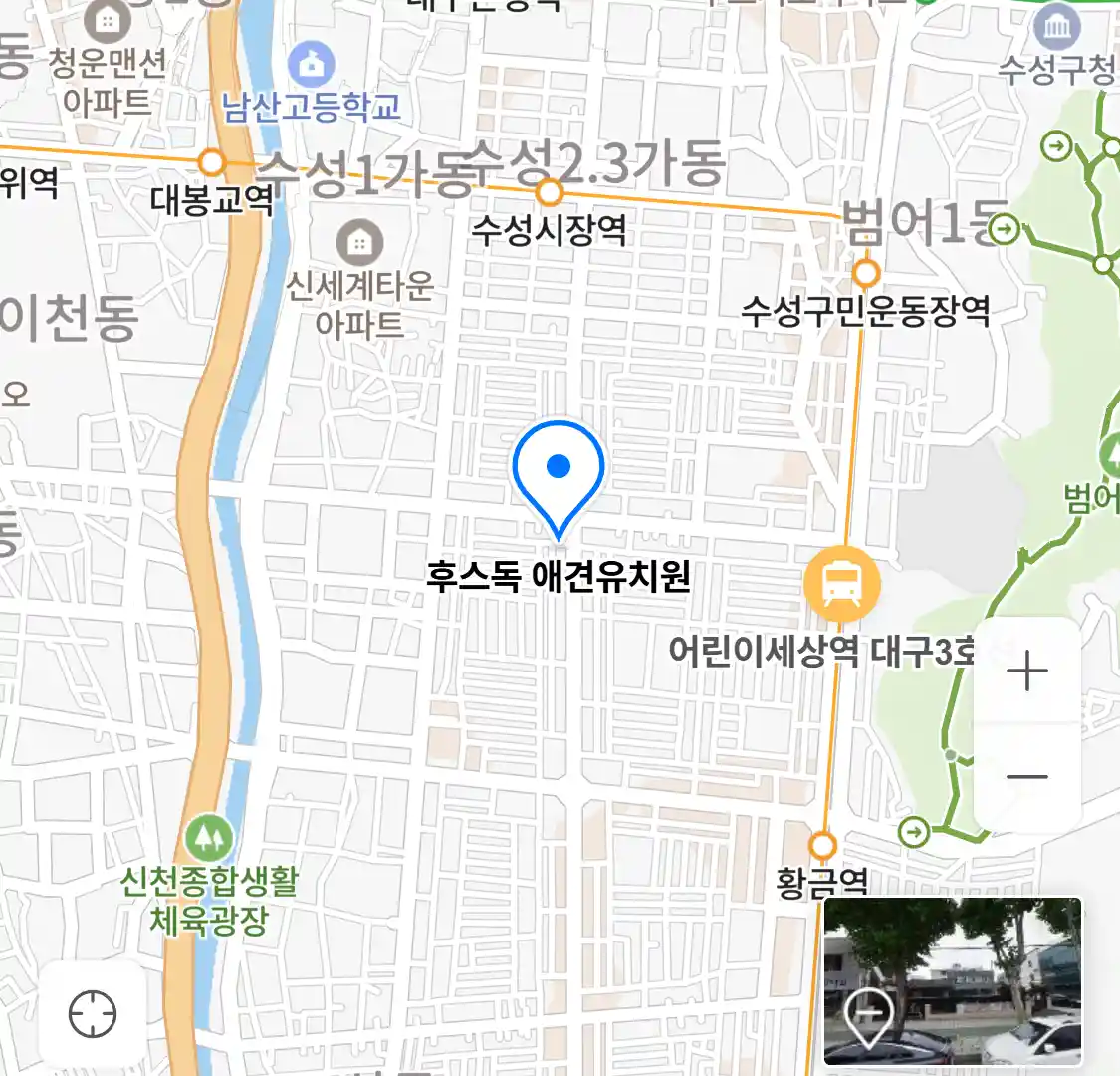 후스독 애견유치원 지도
