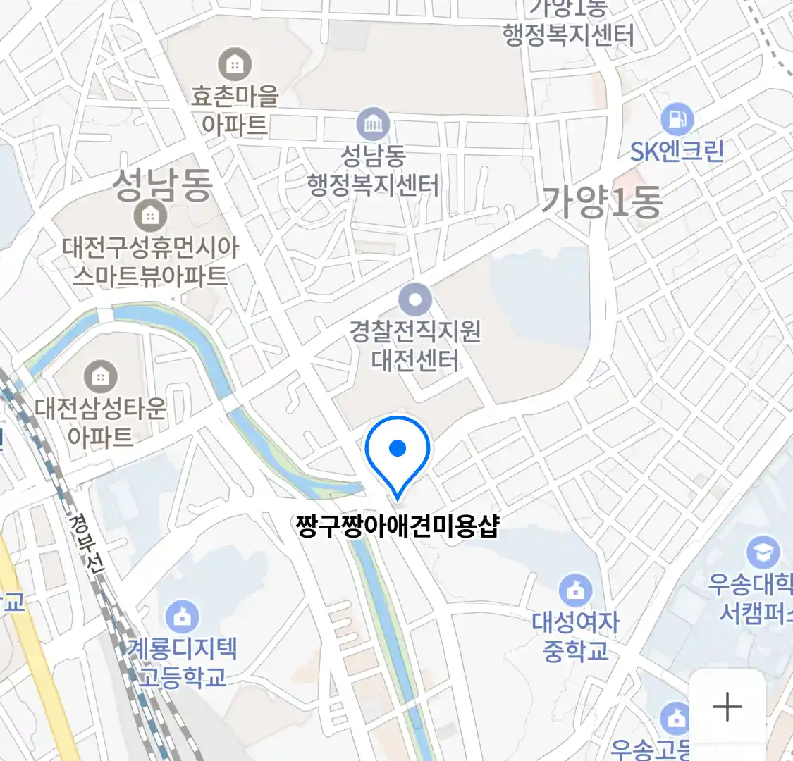 짱구짱아애견미용샵 위치