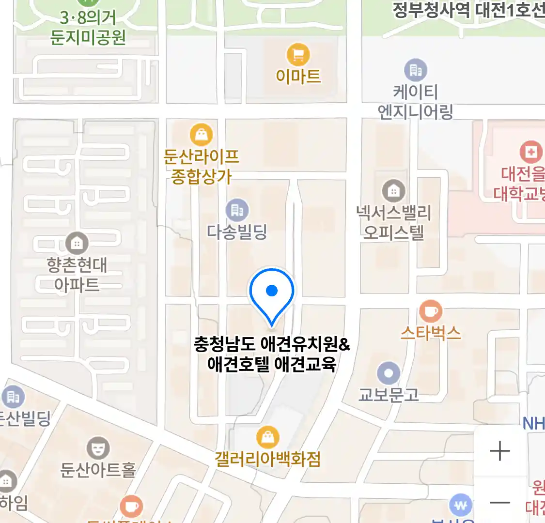충청남도 애견유치원&애견호텔 애견교육 위치