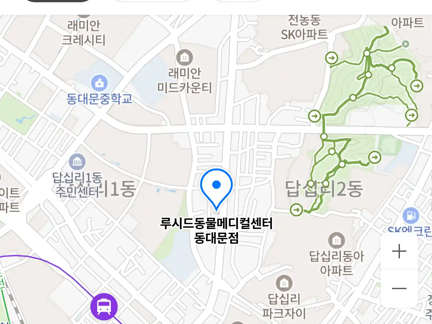 루시드동물메디컬센터 동대문점 위치