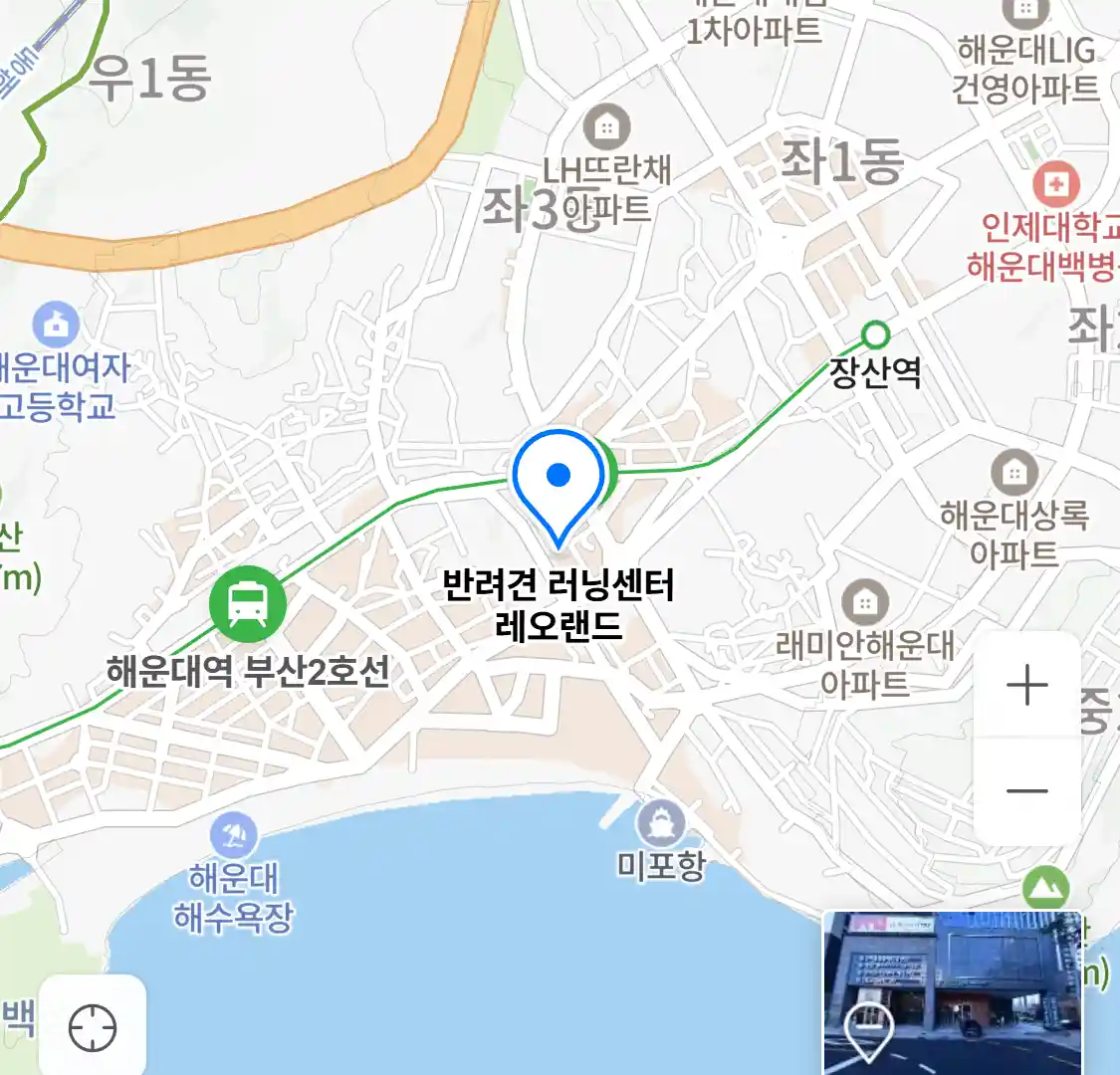 반려견 러닝센터 레오랜드 위치
