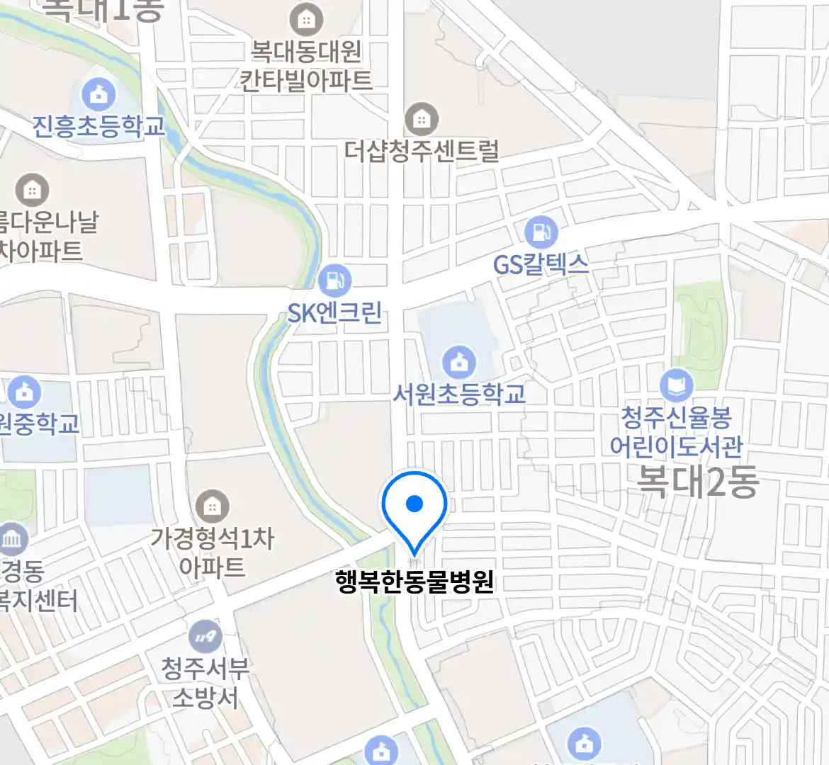 행복한동물병원 위치
