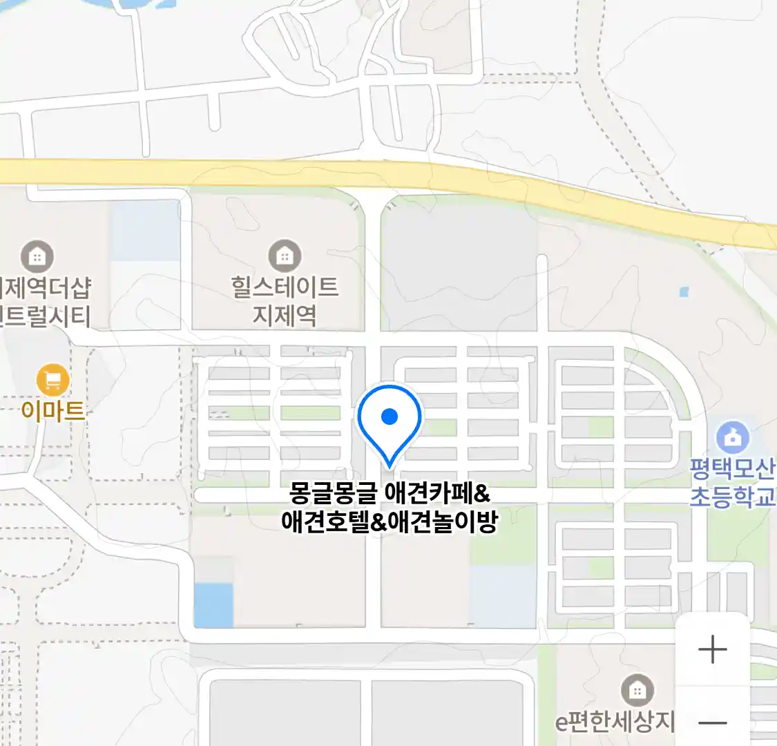 몽글몽글 애견카페&애견호텔&애견놀이방 위치