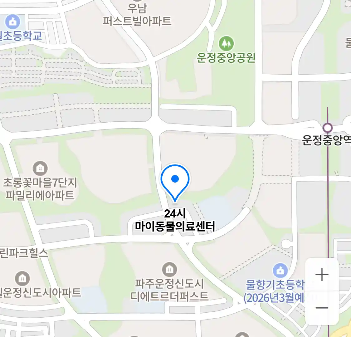 24시 마이동물의료센터 위치