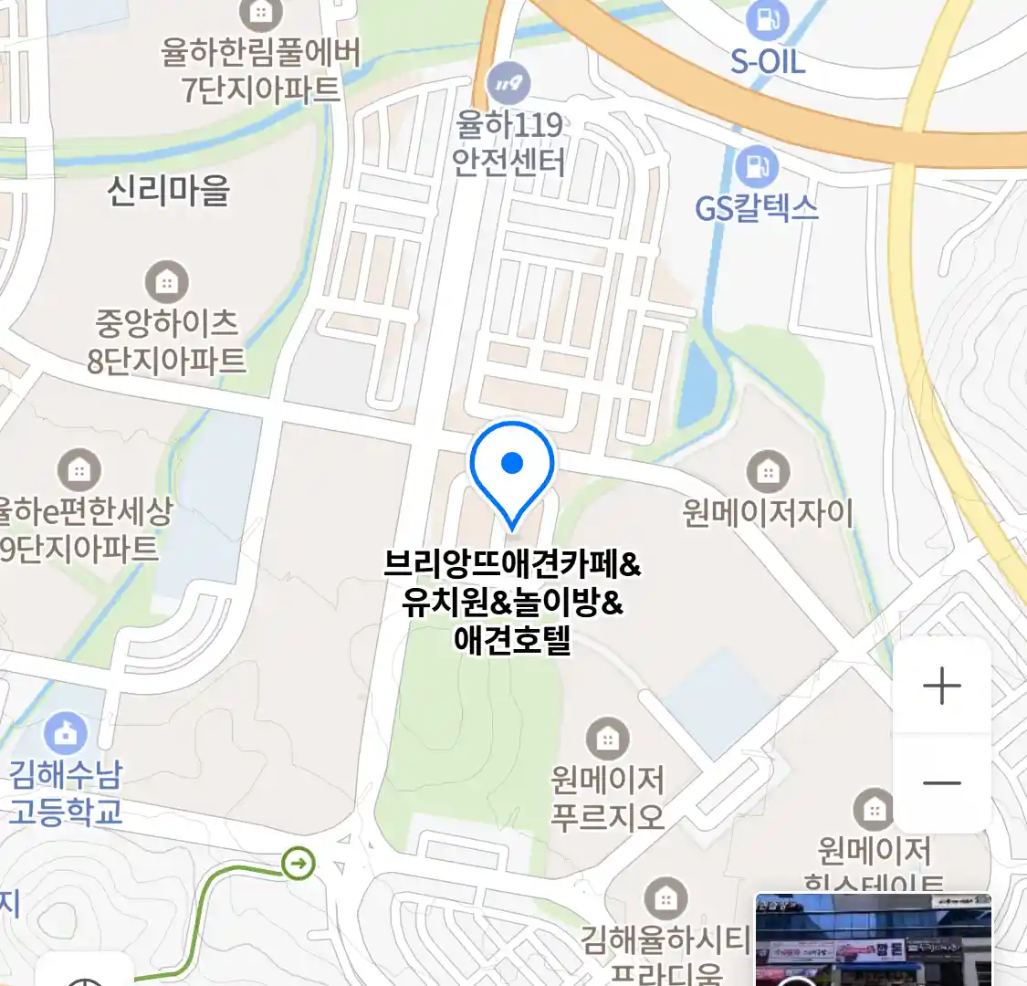 브리앙뜨애견카페&유치원&놀이방&애견호텔 위치
