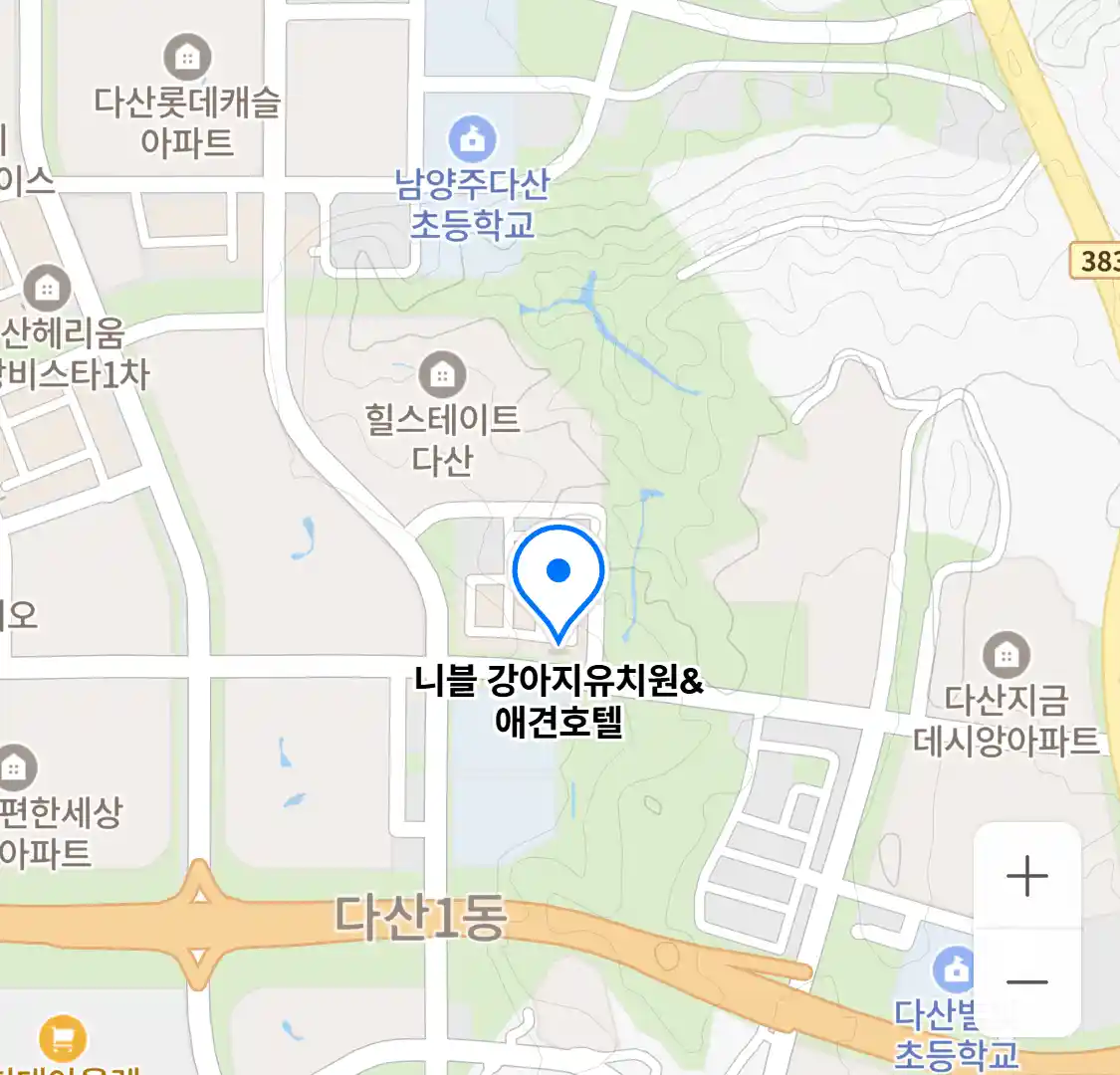 니블 강아지유치원&애견호텔 위치