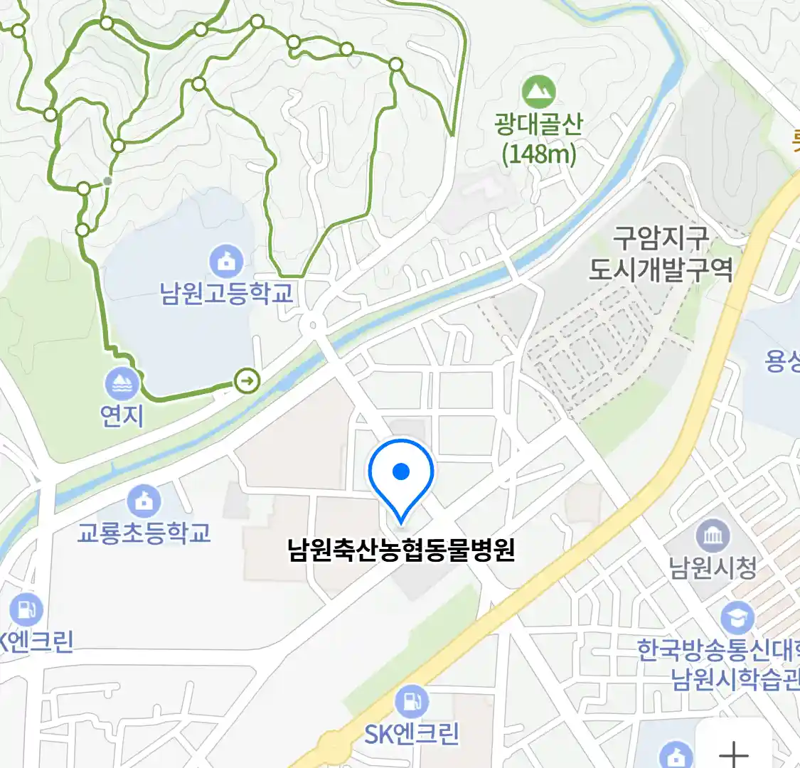 남원축산농협동물병원 위치