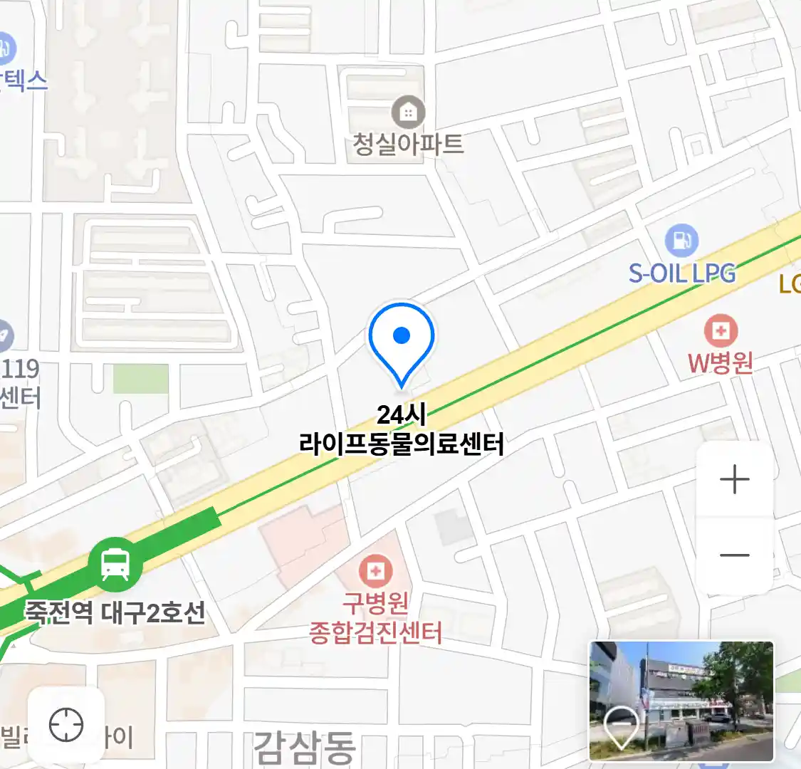 24시 라이프동물의료센터 위치