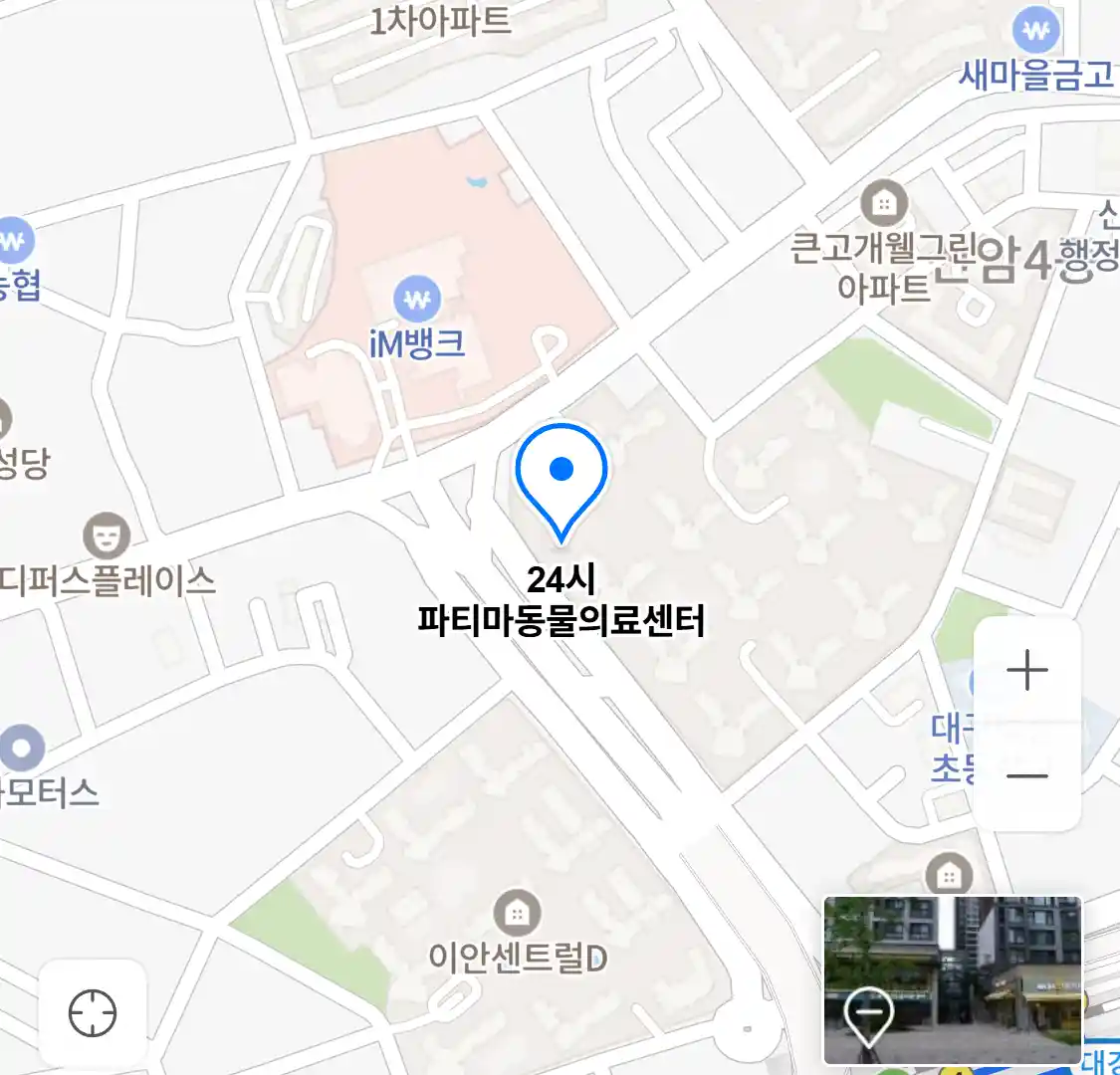 24시 파티마동물의료센터 위치