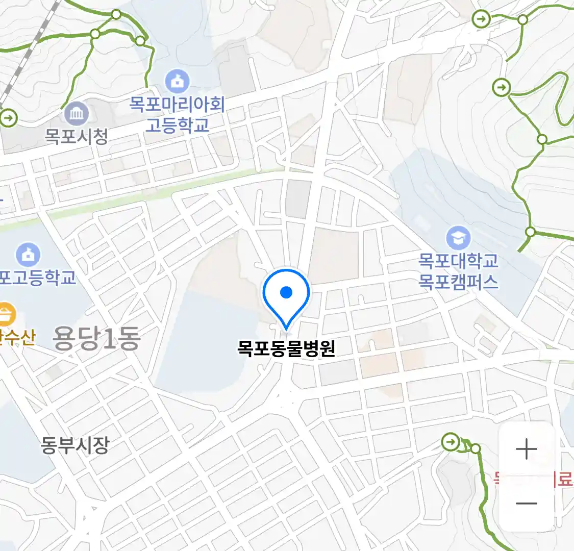 목포동물병원 지도