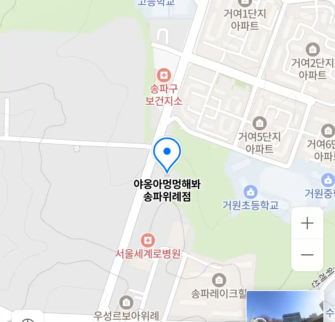 야옹아멍멍해봐 송파위례점 위치