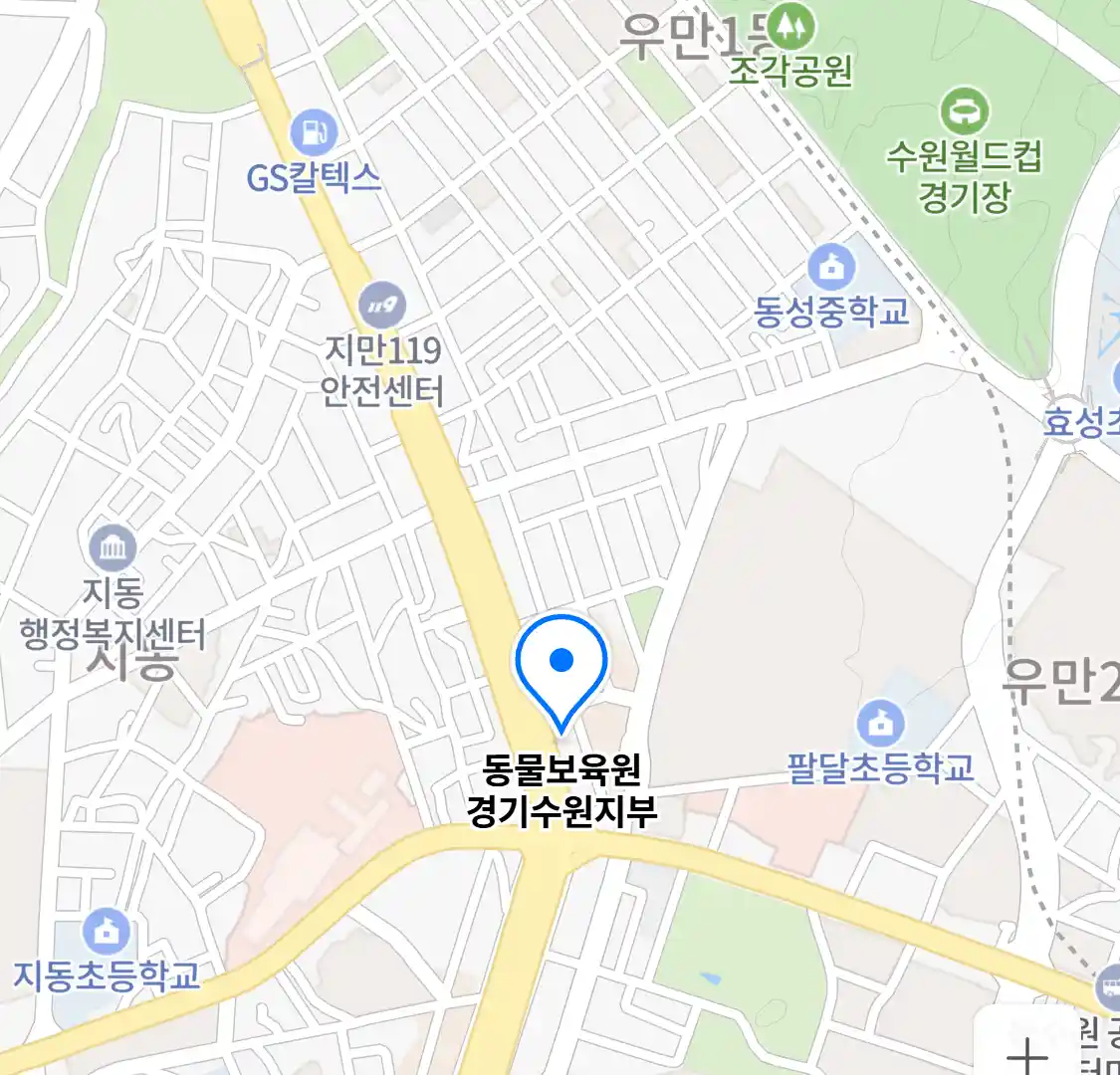 동물보육원 경기수원지부 위치