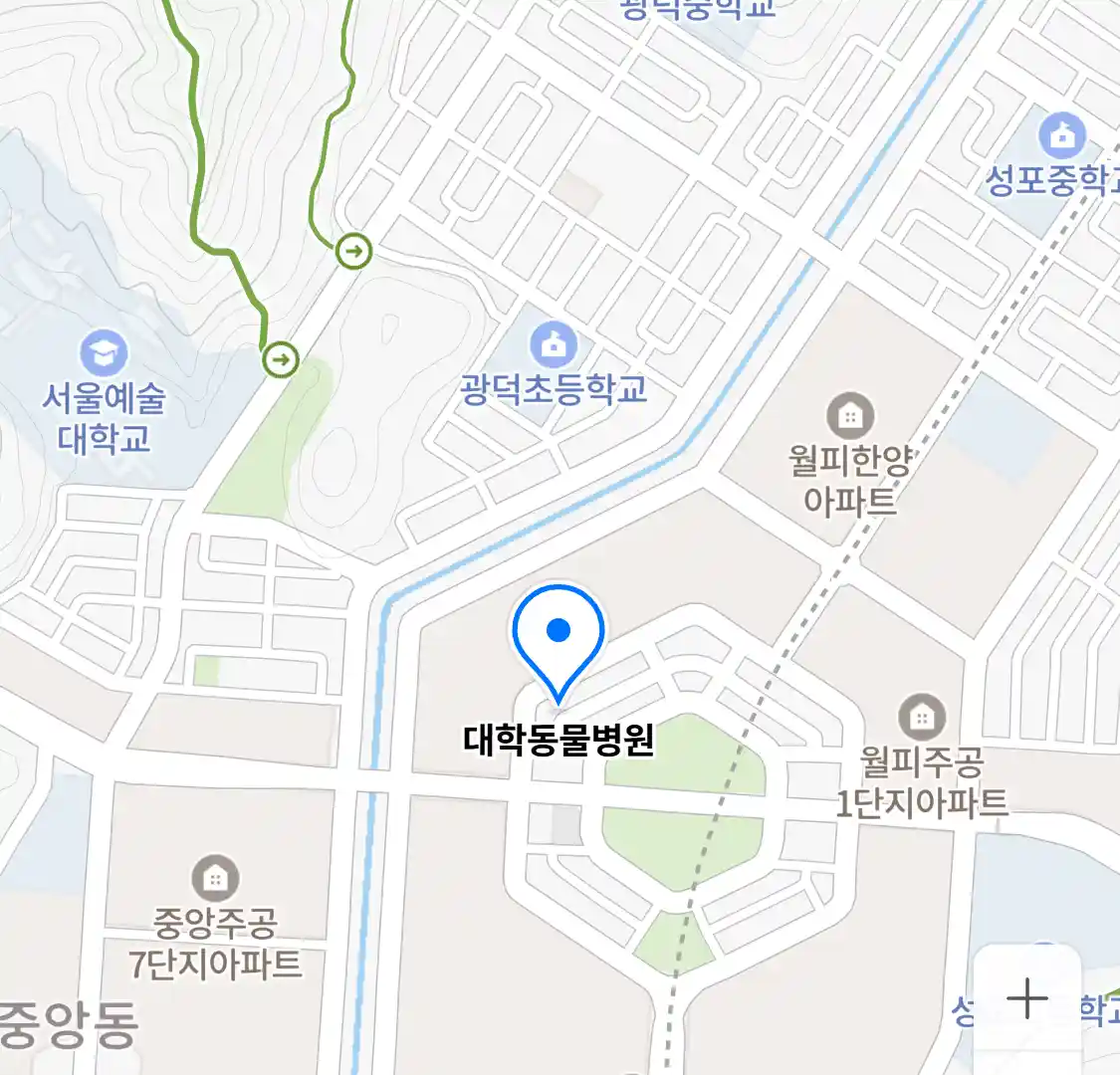 대학동물병원 위치