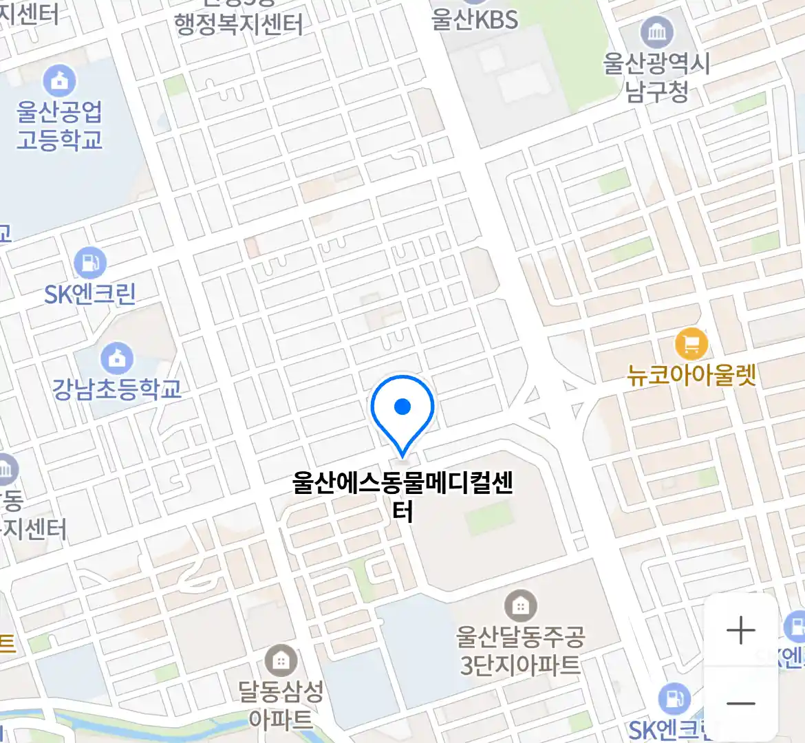 울산에스동물메디컬센터 위치