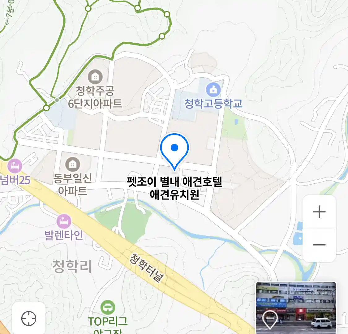 펫조이 별내 애견호텔 애견유치원 위치
