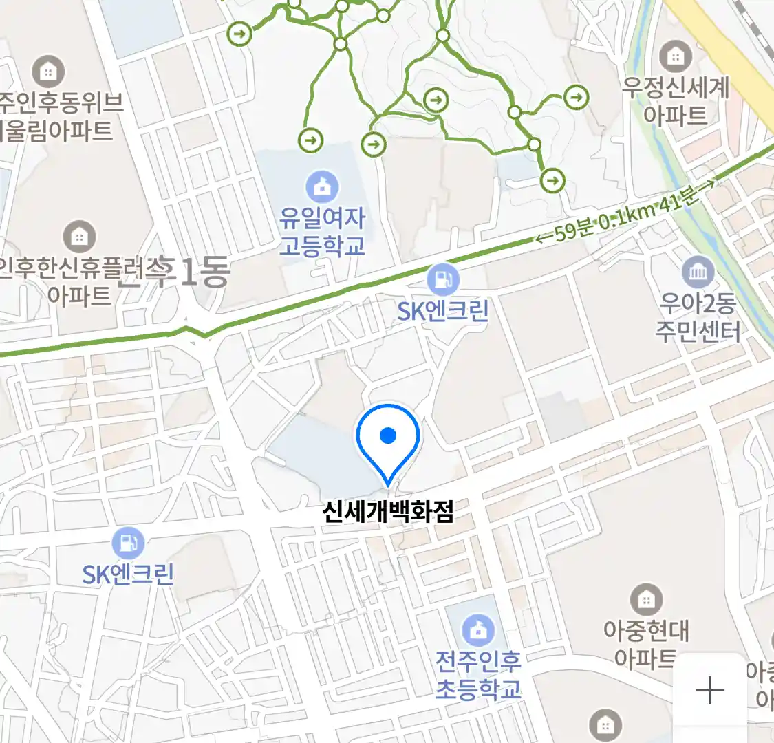 신세개백화점 위치
