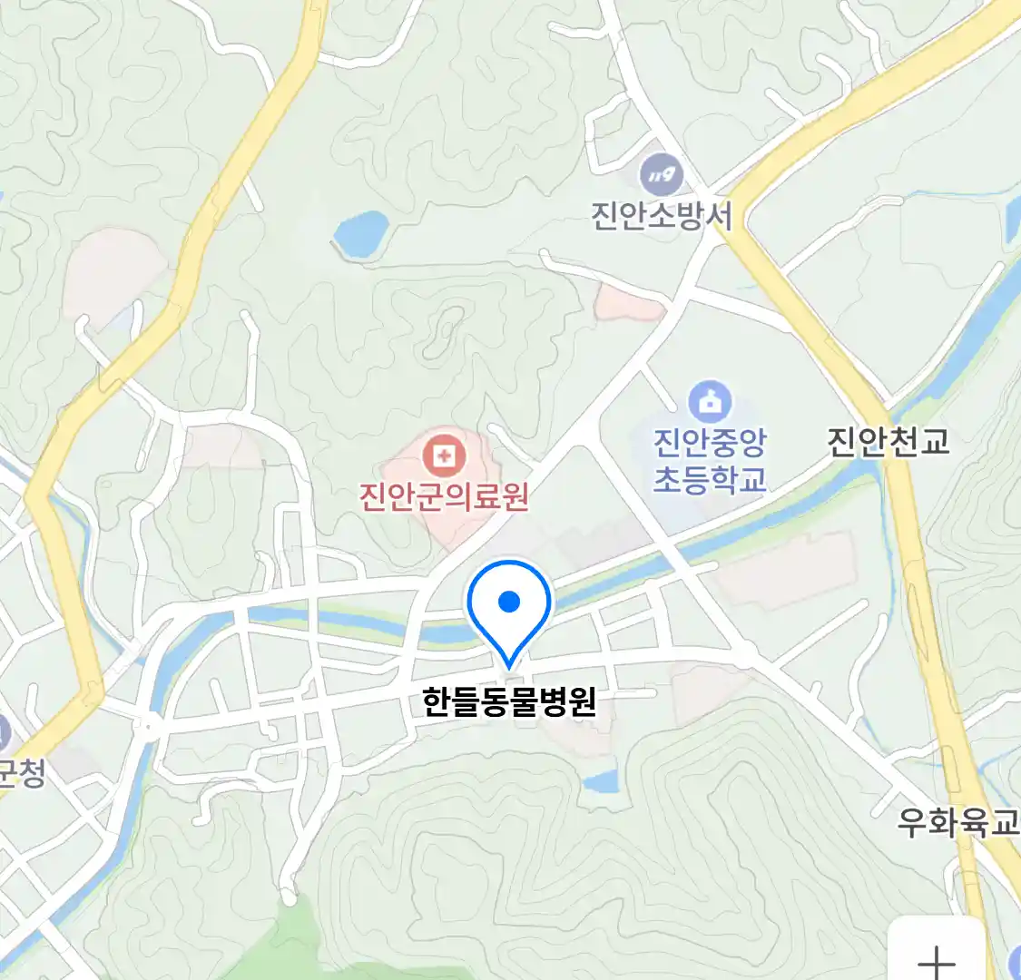 한들동물병원 위치