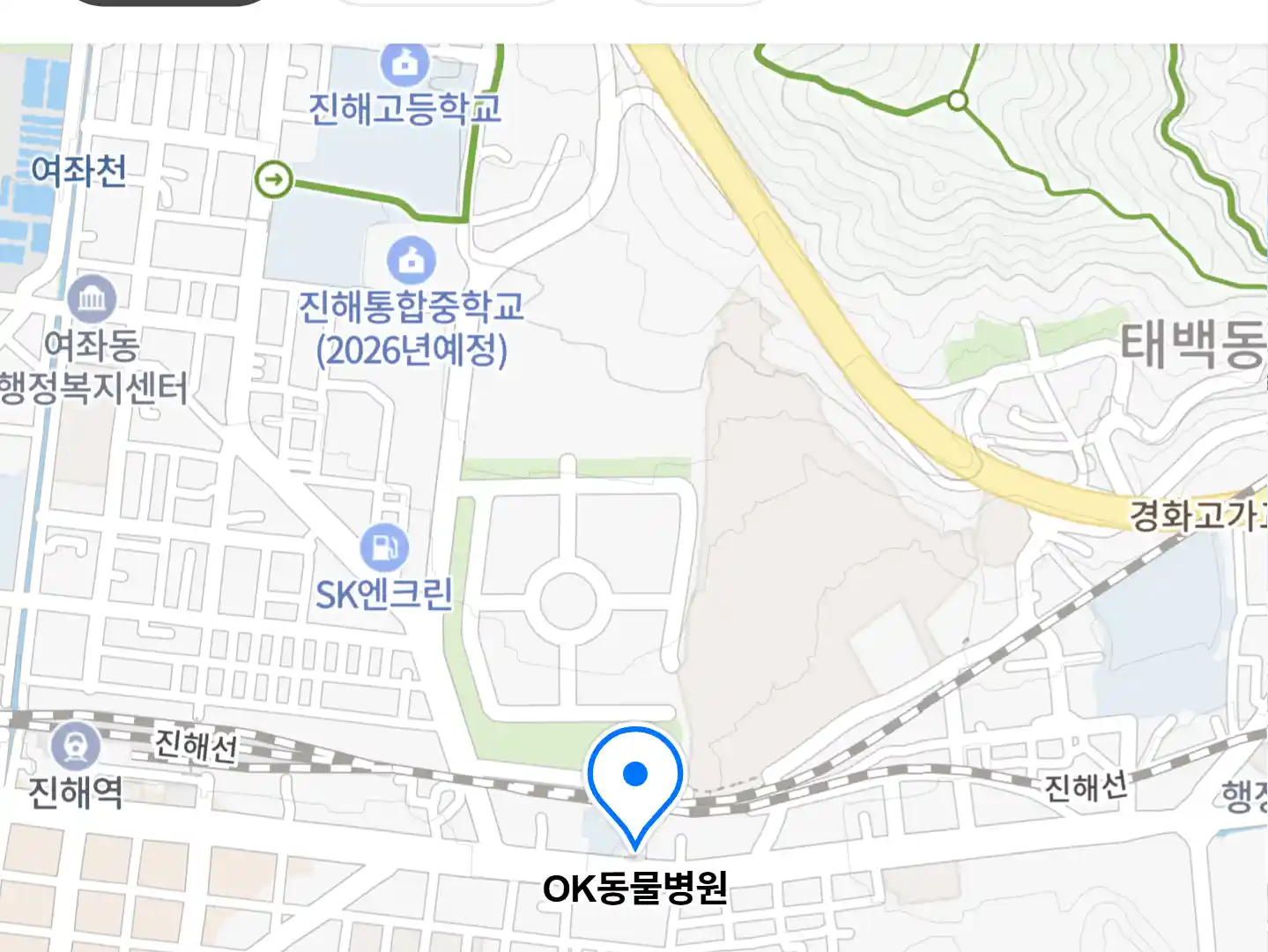 OK동물병원 위치