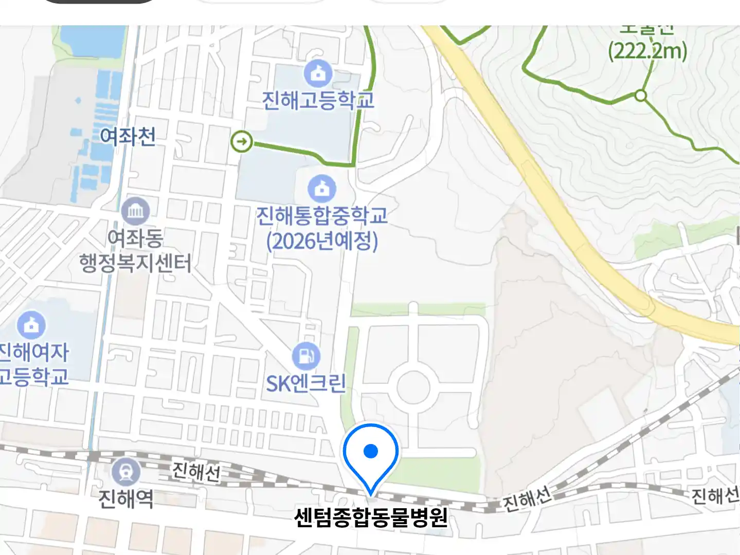 센텀종합동물병원 위치