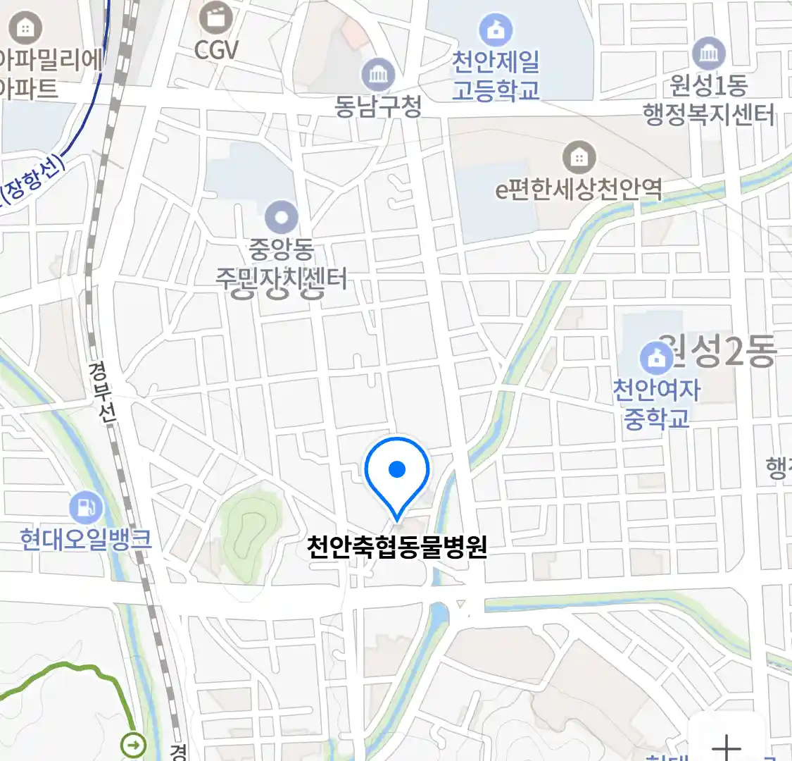 천안축협동물병원 위치