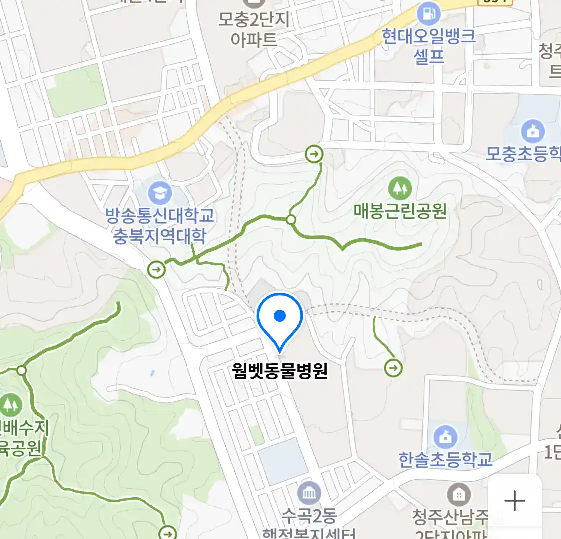 웜벳동물병원 위치