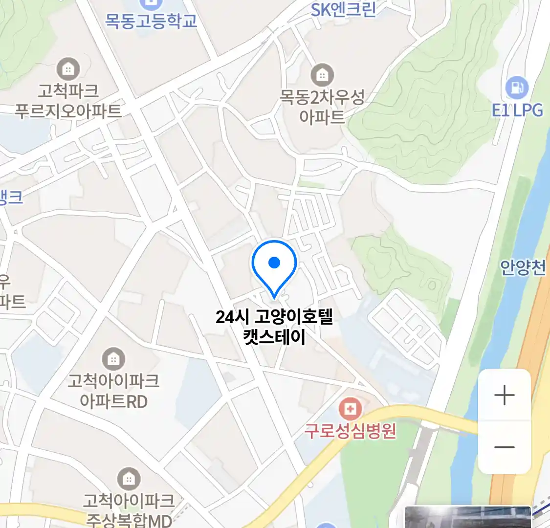 24시 고양이호텔 캣스테이 위치