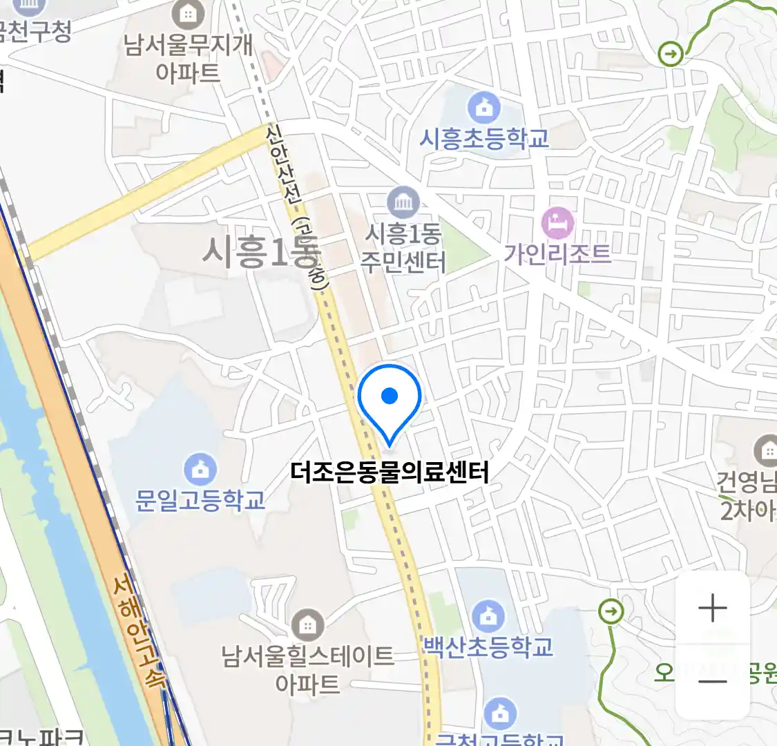 더조은동물의료센터 위치