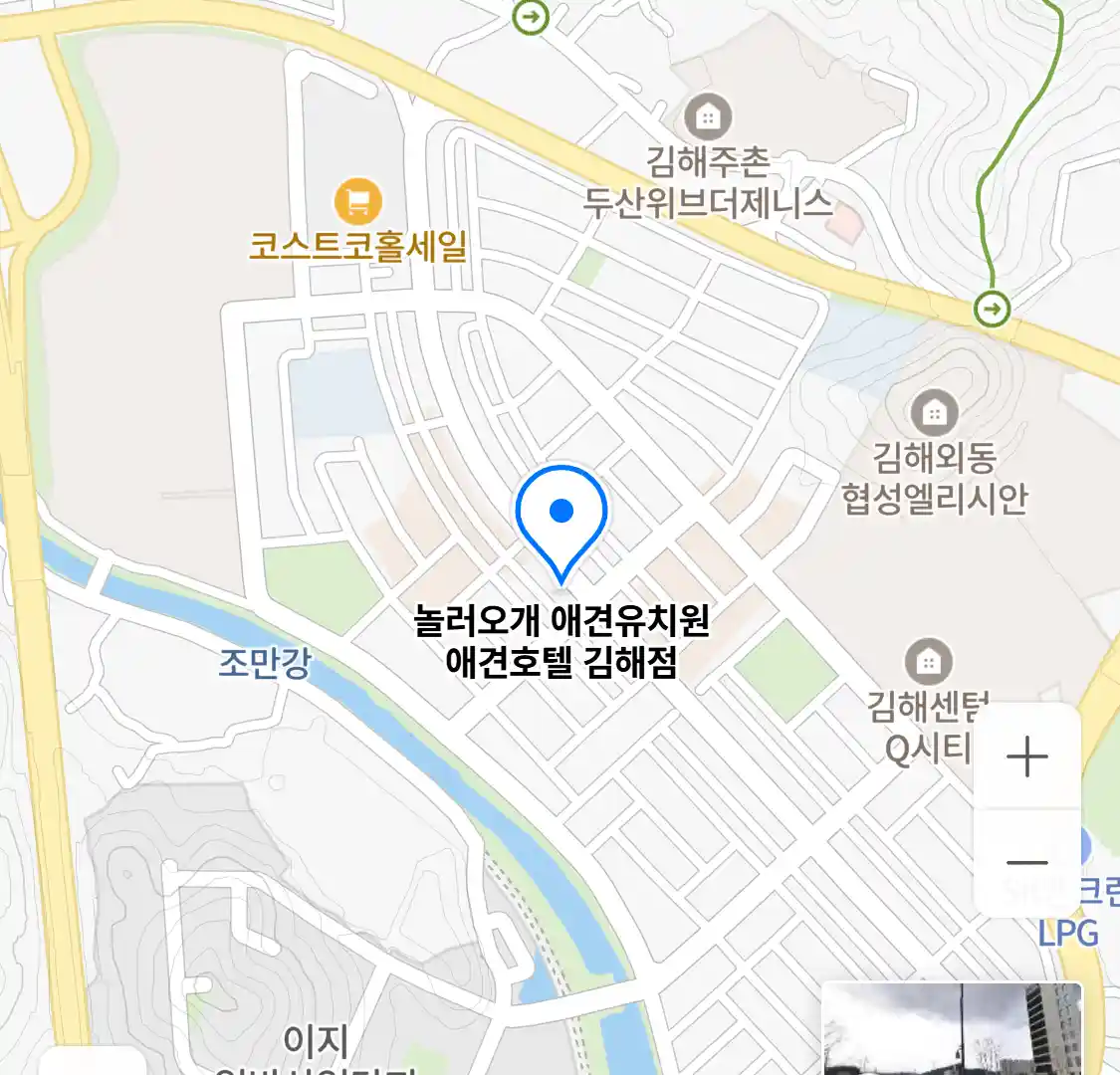 놀러오개 애견유치원 애견호텔 김해점 위치