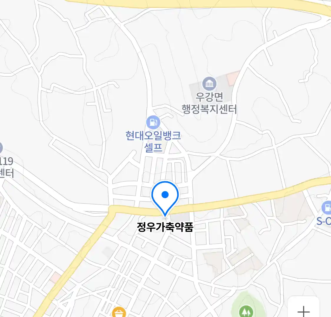정우가축약품 위치