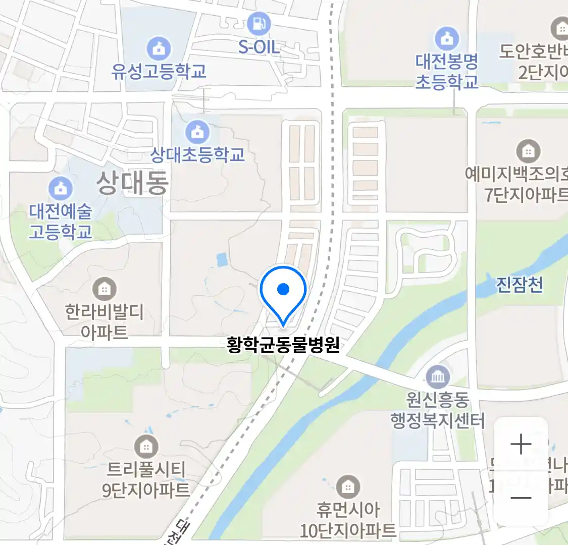 황학균동물병원 위치