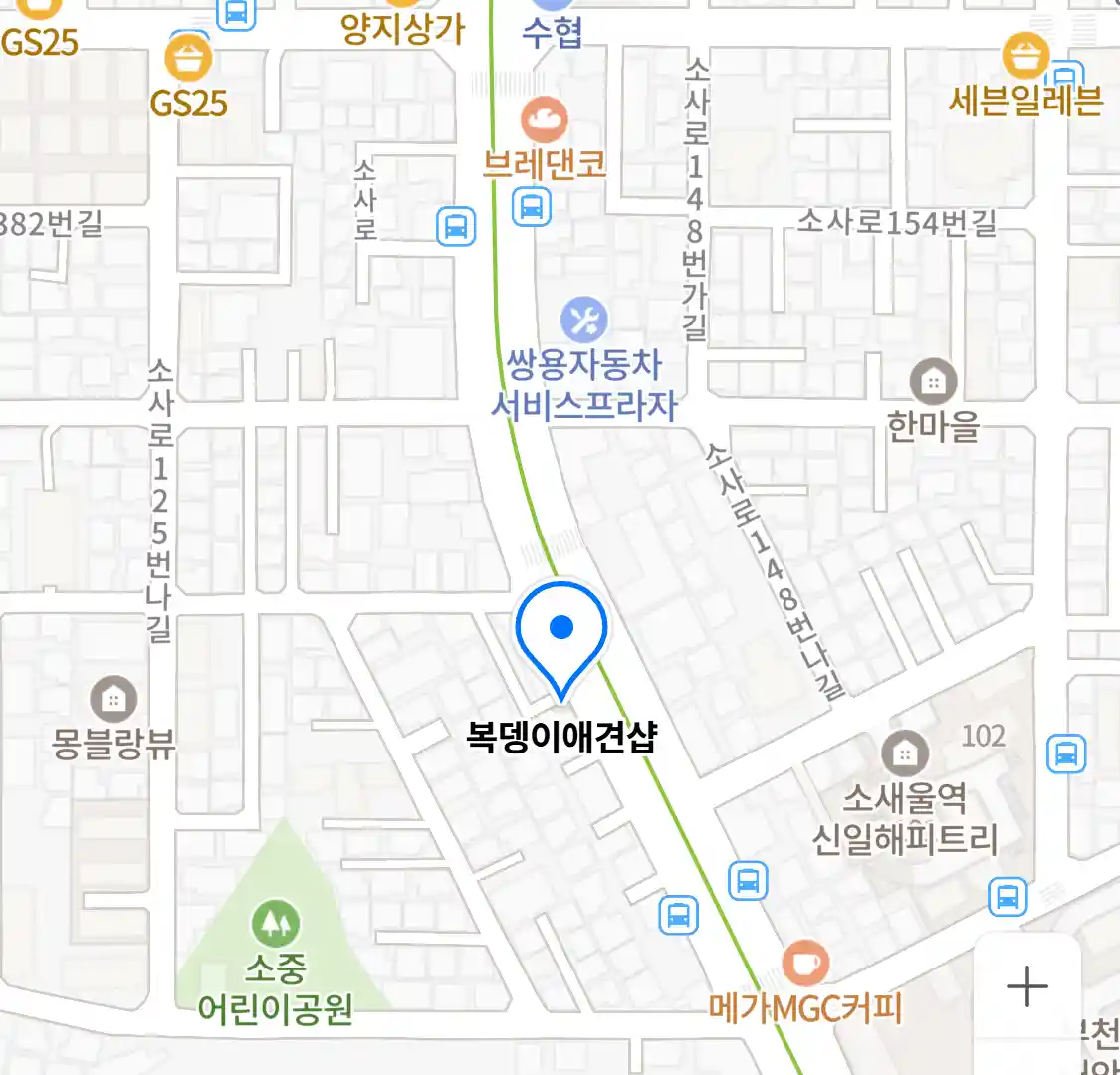 복뎅이애견샵 위치