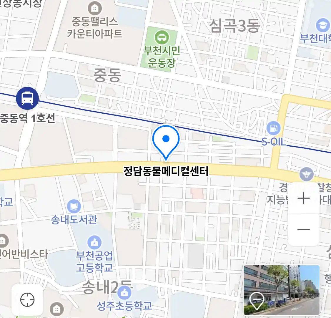 정담동물메디컬센터 위치