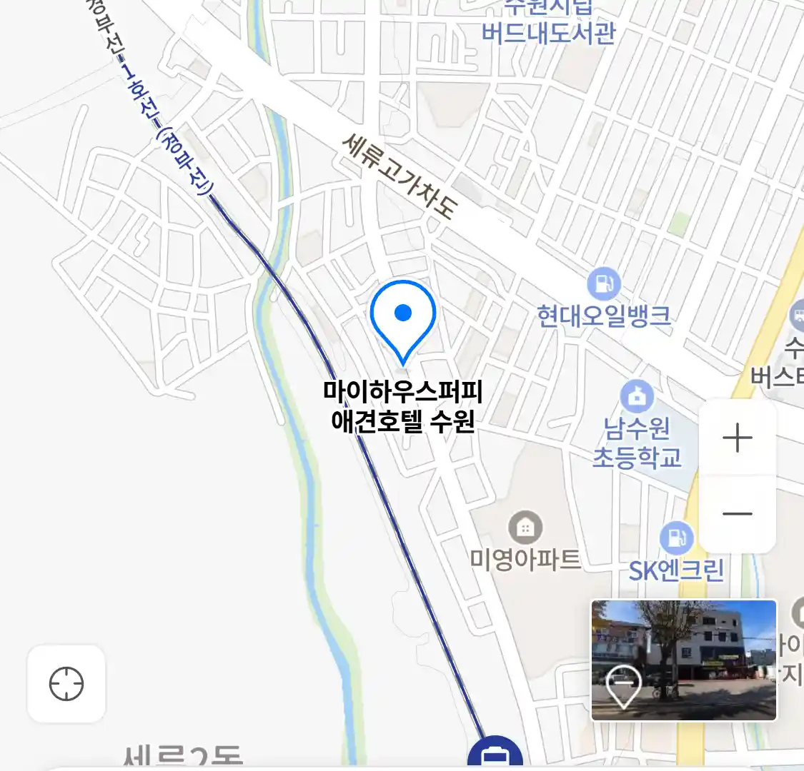 마이하우스퍼피 애견호텔 수원 위치