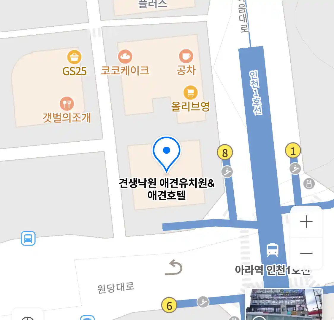 견생낙원 애견유치원&애견호텔 위치